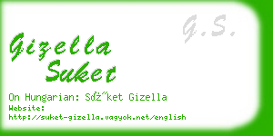 gizella suket business card